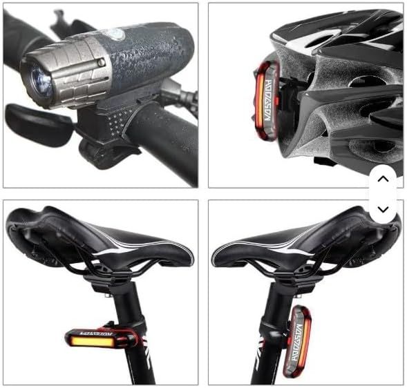 Ultra Bright Bike Lights for Night Riding Rechargeable Led for Bycicles Weather Resistant Multiple Modes. Tubular mounting MTB Road Cyclocross Ebike Mini Bike Scooter