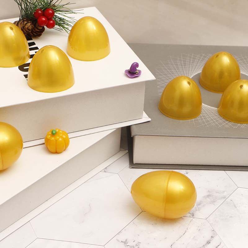 10PCS Filable Easter Eggs Colorful Bright Plastic Easter Eggs, Stands Upright, Perfect for Easter Egg Hunt, Surprise Egg-6*4cm