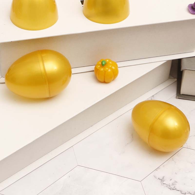 10PCS Filable Easter Eggs Colorful Bright Plastic Easter Eggs, Stands Upright, Perfect for Easter Egg Hunt, Surprise Egg-6*4cm