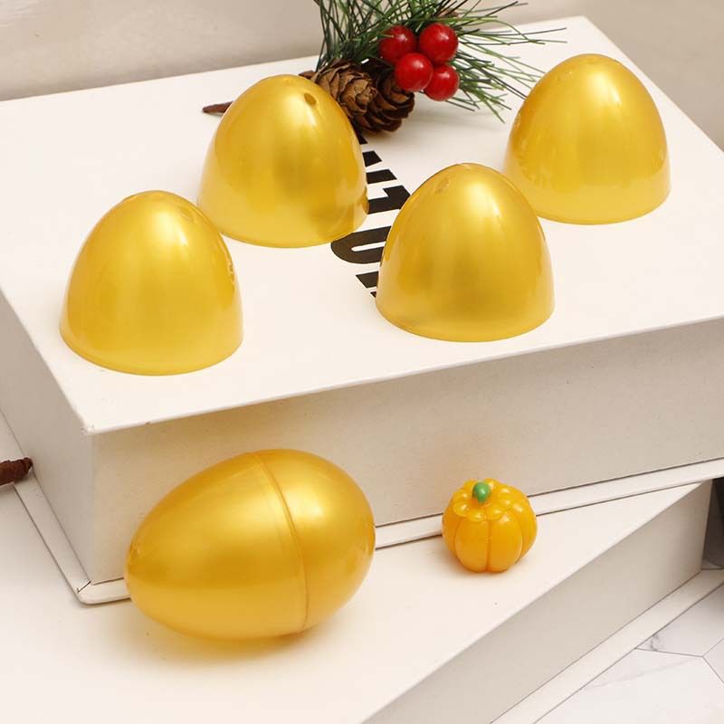 10PCS Filable Easter Eggs Colorful Bright Plastic Easter Eggs, Stands Upright, Perfect for Easter Egg Hunt, Surprise Egg-6*4cm