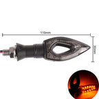 Turn Signals 2Pcs  Universal Motorcycle LED Turn Signal Light Indicators Amber Blinker Light Lamp 12 LED beads