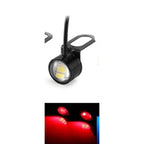 2Pack High Power 9W Eagle Eye LED Lights DRL Daytime Running Fog Light Tail Backup Car Motorcycle Accessories 12V (Red, Blinker)