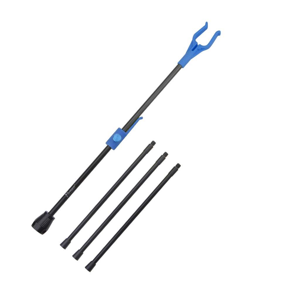 Archery Recurve Bow Stand Compound Bow Hanger ,Blue Bow Stand Archery Recurve Traditional Bows Stand Fiberglass Bow 17.5" Height