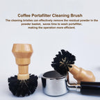 Cleaning Brush Cleaning Brush Brush Speacial for Professional Barista Wood Stiff Bristles Coffee Machine Cleaning Tools Cleaning