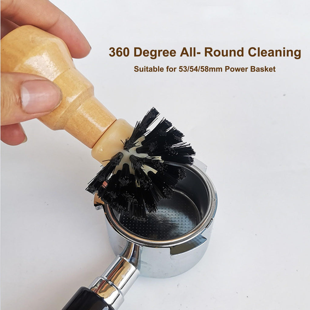 Cleaning Brush Cleaning Brush Brush Speacial for Professional Barista Wood Stiff Bristles Coffee Machine Cleaning Tools Cleaning