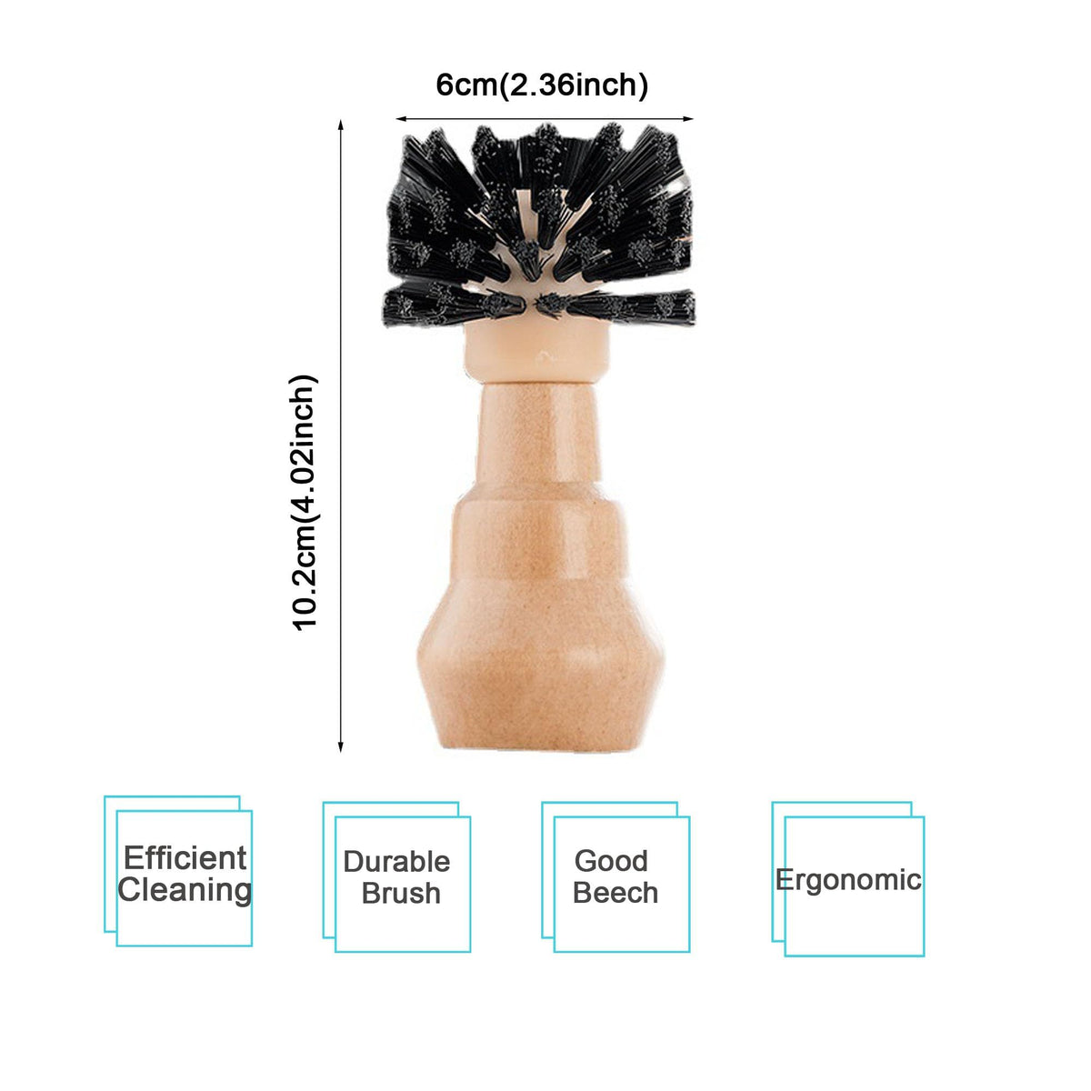 Cleaning Brush Cleaning Brush Brush Speacial for Professional Barista Wood Stiff Bristles Coffee Machine Cleaning Tools Cleaning