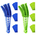 2 Pack Window Blind Cleaner Duster Tool with Microfiber Sleeves, Blind Cleaner Tools for Window Blinds, Shutter, Air Conditioner