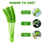 2 Pack Window Blind Cleaner Duster Tool with Microfiber Sleeves, Blind Cleaner Tools for Window Blinds, Shutter, Air Conditioner