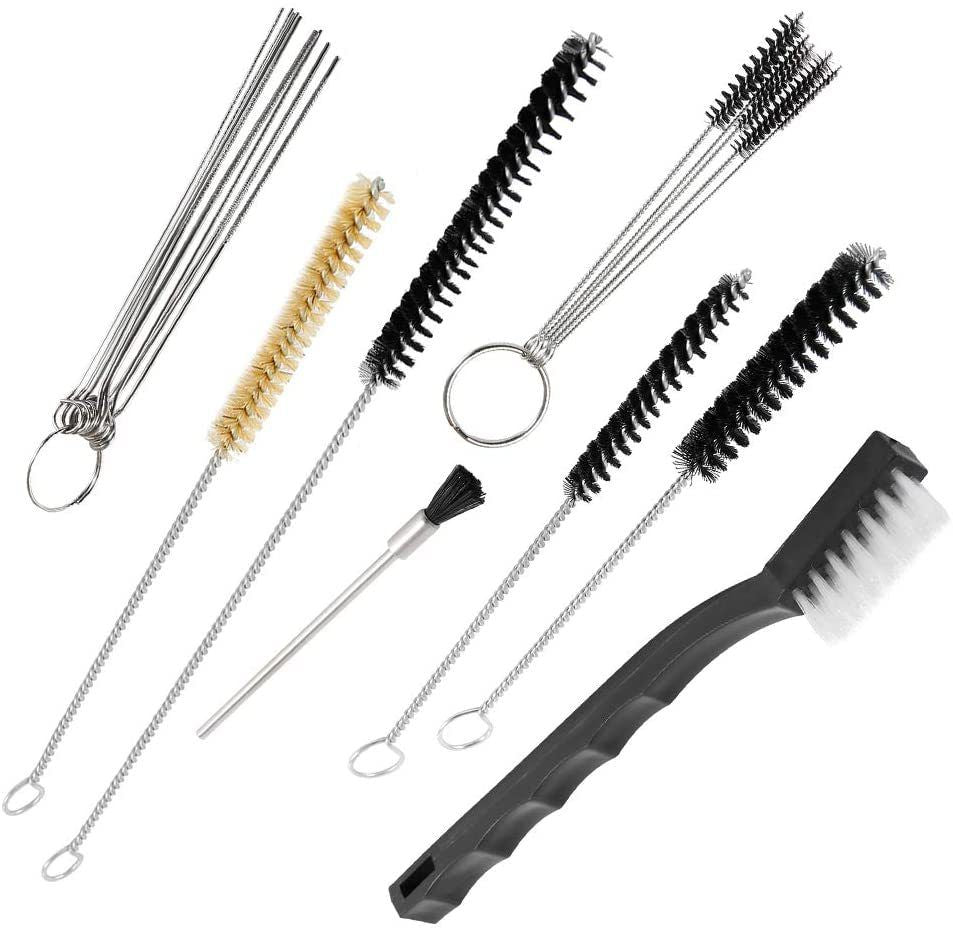 17-Piece Comprehensive Spray Gun Cleaning Brush Set - Versatile Tools for Cleaning Airbrushes, Tattoo Equipment, Nozzles