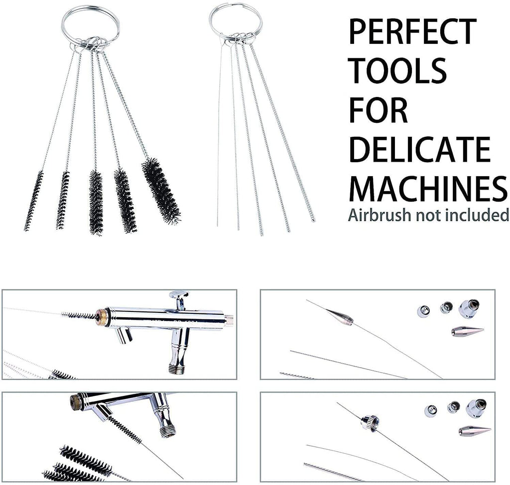17-Piece Comprehensive Spray Gun Cleaning Brush Set - Versatile Tools for Cleaning Airbrushes, Tattoo Equipment, Nozzles