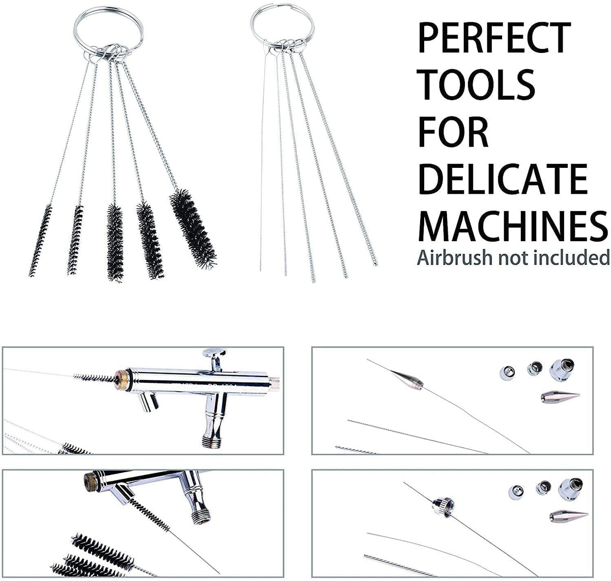 17-Piece Comprehensive Spray Gun Cleaning Brush Set - Versatile Tools for Cleaning Airbrushes, Tattoo Equipment, Nozzles