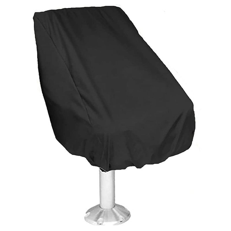 Boat Seat Cover Waterproof Marine Main Engine Speedboat Seat Dust Cover All Season Protection Pontoon  (Black, 22x24x25 in)