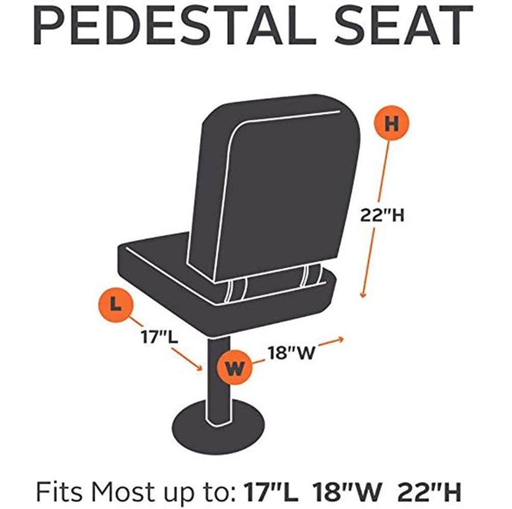 Boat Seat Cover Waterproof Marine Main Engine Speedboat Seat Dust Cover All Season Protection Pontoon  (Black, 22x24x25 in)