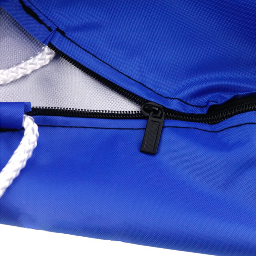 Outboard Boat Motor Cover Waterproof Boat Engine Cover Dust UV Motor Protector Covers (81x85x70 in for 100-150HP, Blue)