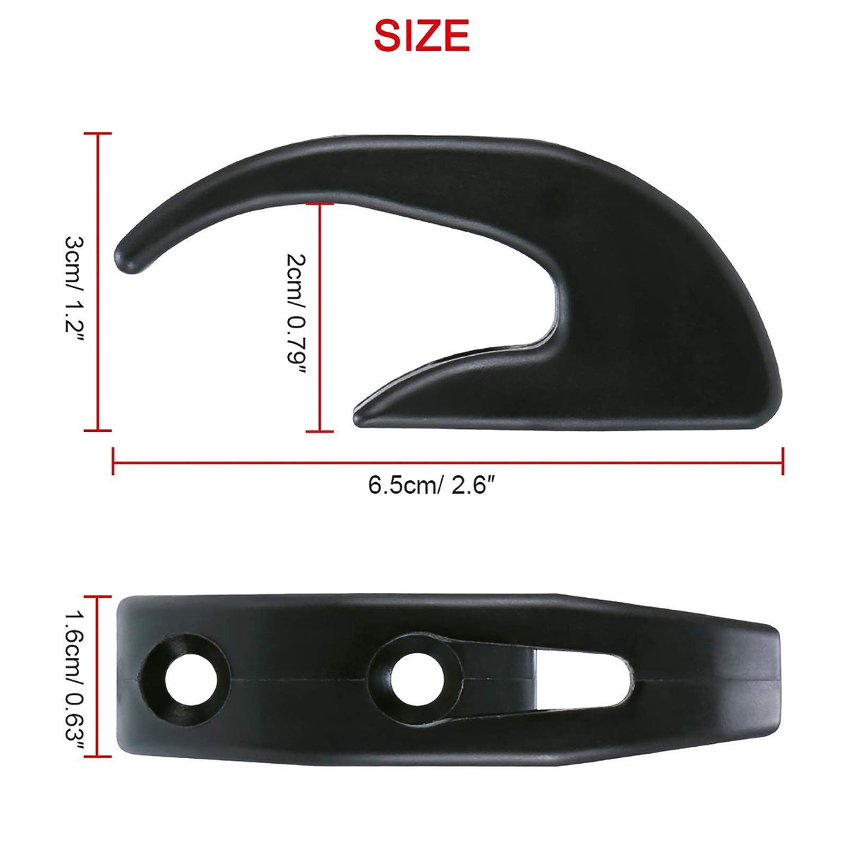 Electric Scooter Front Hanger Hook, 2pcs Electric Scooter Hanging Pothook Accessories, Lightweight Front Claw Hook Compatible