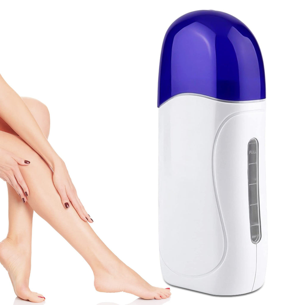 Roll on Wax warmer Portable Wax Roller for Hair Removal, Soft Wax Heater Waxing Kit for Women Men Waxup Roller for Travel Home