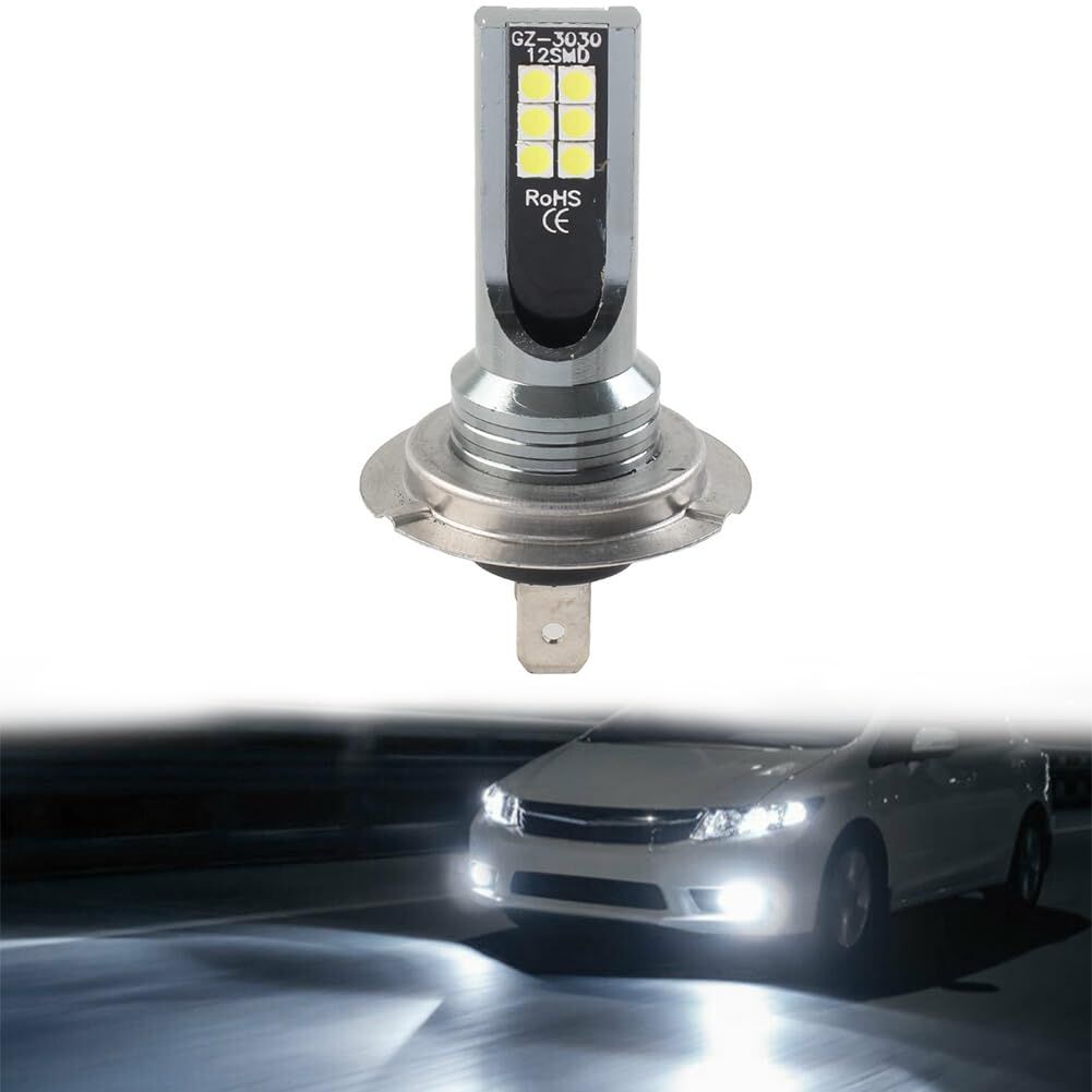2pcs Car Headlight Bulbs H1 Led Headlight Bulb Kit Car Fog Light Bulbs High Beam Low Beam6000K Replacement Headlamp Bulb White