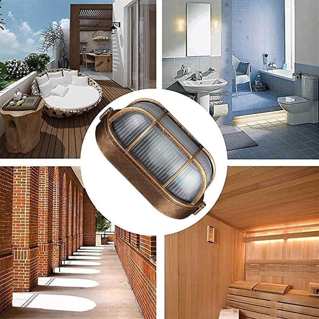LED Large Ellipse Small Ellipse Dust proof Explosion proof Moisture proof Lamp E27 Lamp Head Shaft Light Low Side Shell