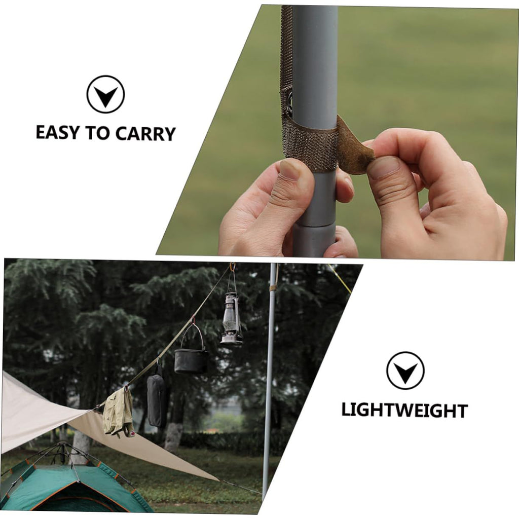 Camping wind rope tent,fixed extension rope, outdoor nylon camping rope, multifunctional outdoor camping clothes hanger