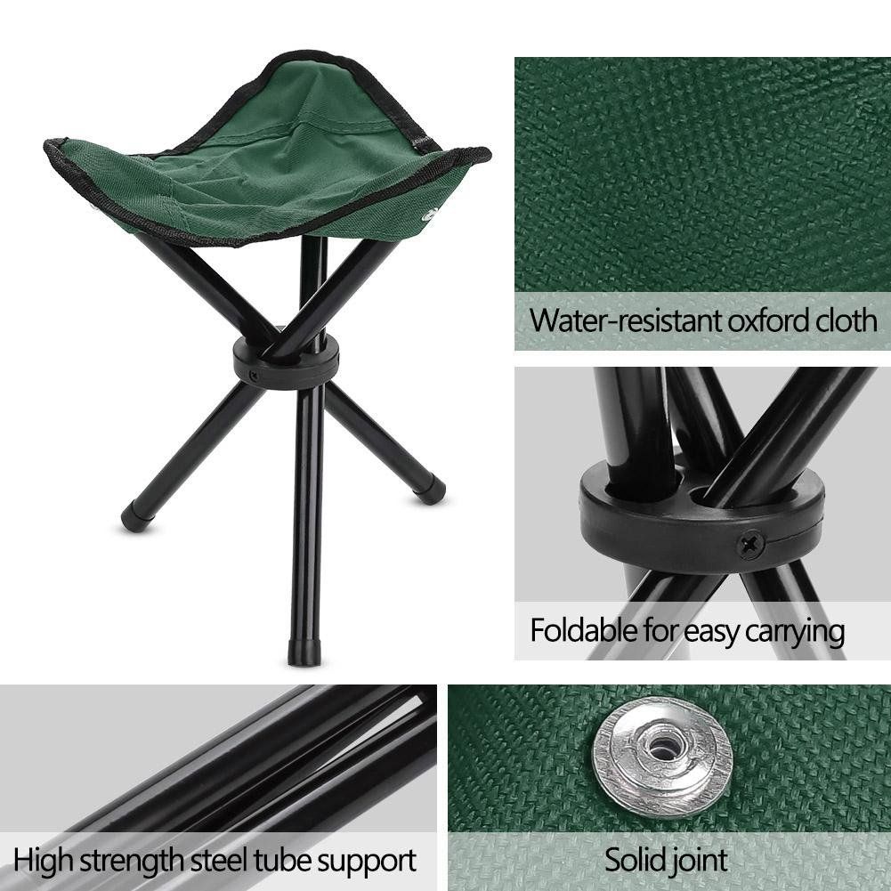 Portable Lightweight Folding Tripod Fishing Camping Stool for Outdoor Camping Walking Hunting Hiking Fishing Travel