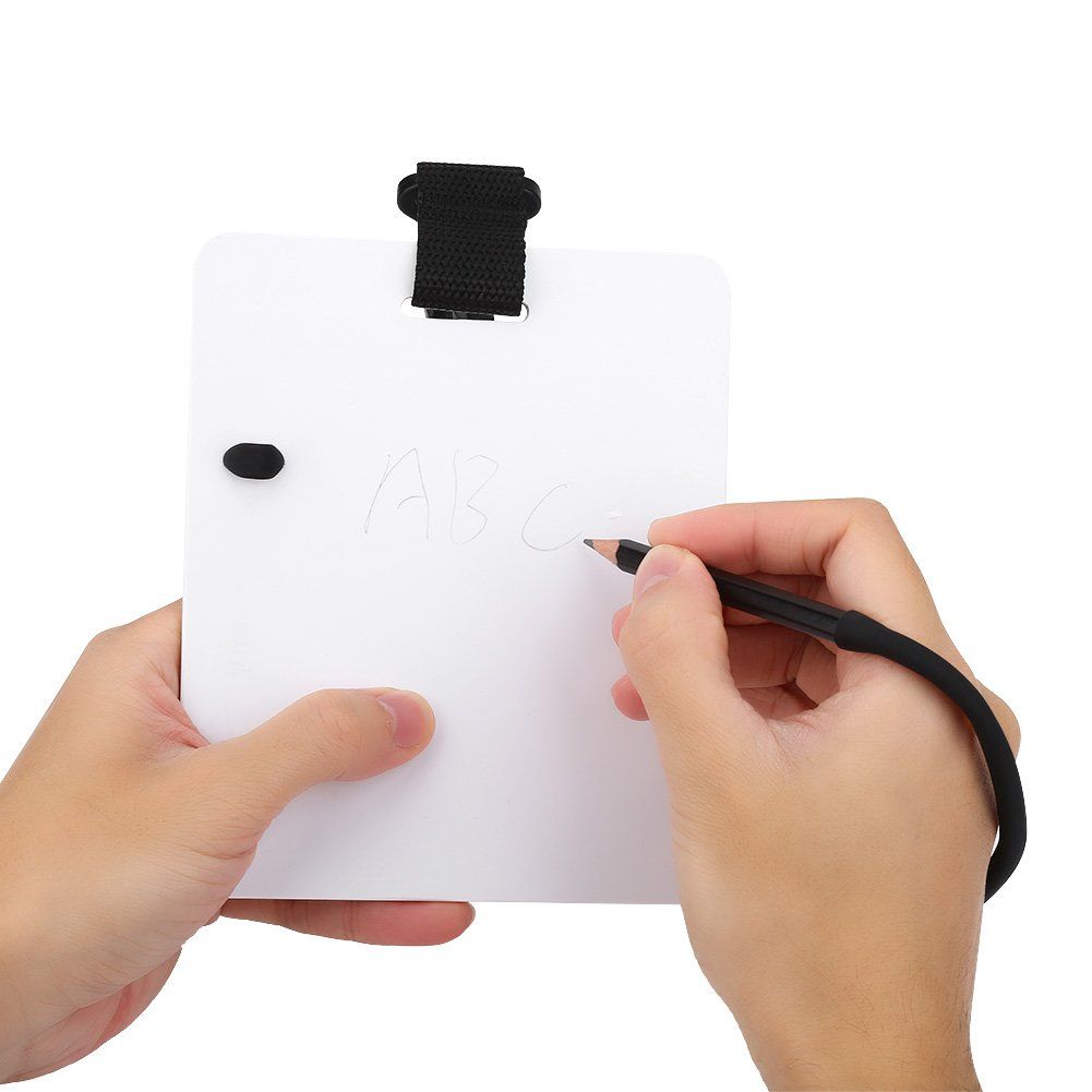 Diving writing board equipment with rotating clip and pencil, suitable for water sports such as diving and swimming