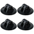 4PCS Black Engine Mount Boat Motor Stand Holder Rubber Fixing Bracket Buckle Inflatable Seat Outboard Hook Propeller Motor