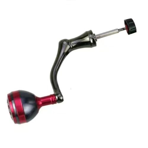 5 pcs Fishing Spinning Reel Handle, Lightweight Metal Single Rocker Arm, Reel Replacement Power Handle Grip