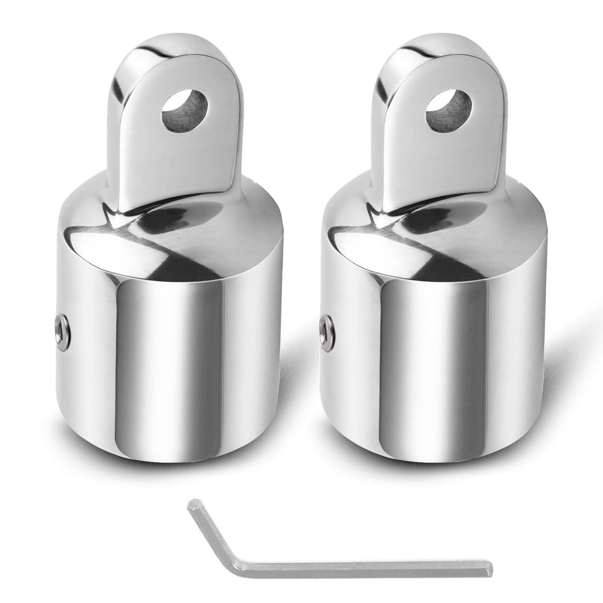 2 pcs Top Cap Eye End Boat Fitting, Stainless Steel Top Hardware , Marine Hardware Stainless Steel Top Fittings Boats Marine