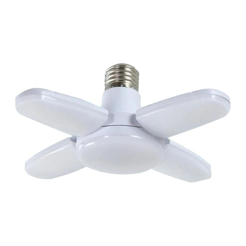 LED Garage Light Bulb,Mini 28W LED Garage Ceiling Lights 4 Adjustable Panels, Garage LED Light Bulb,E27 6500K Daylight LED