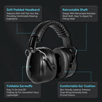 Noise Cancelling Ear Muffs, Nosie Reduction Earmuffs, Suitable Headphones for Hearing Protection Sensory Autism, Shooting Range