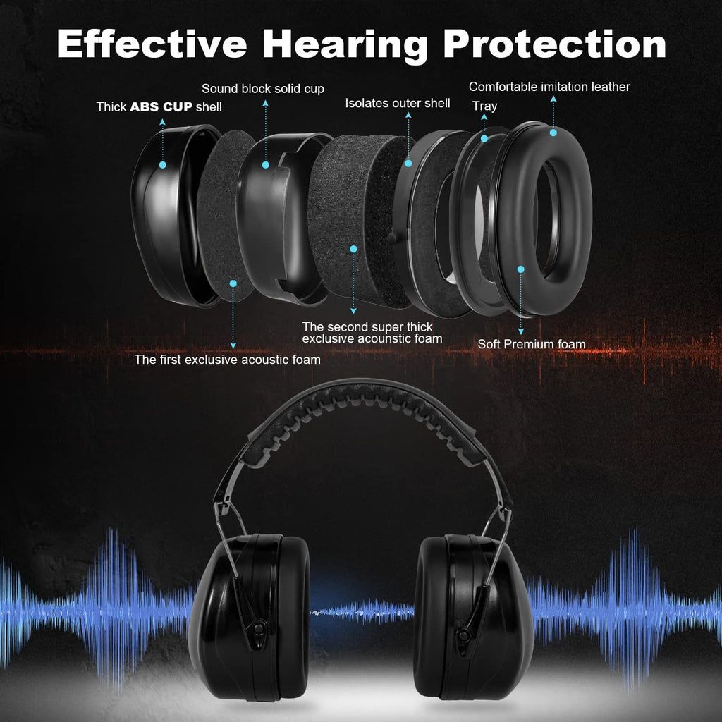 Noise Cancelling Ear Muffs, Nosie Reduction Earmuffs, Suitable Headphones for Hearing Protection Sensory Autism, Shooting Range
