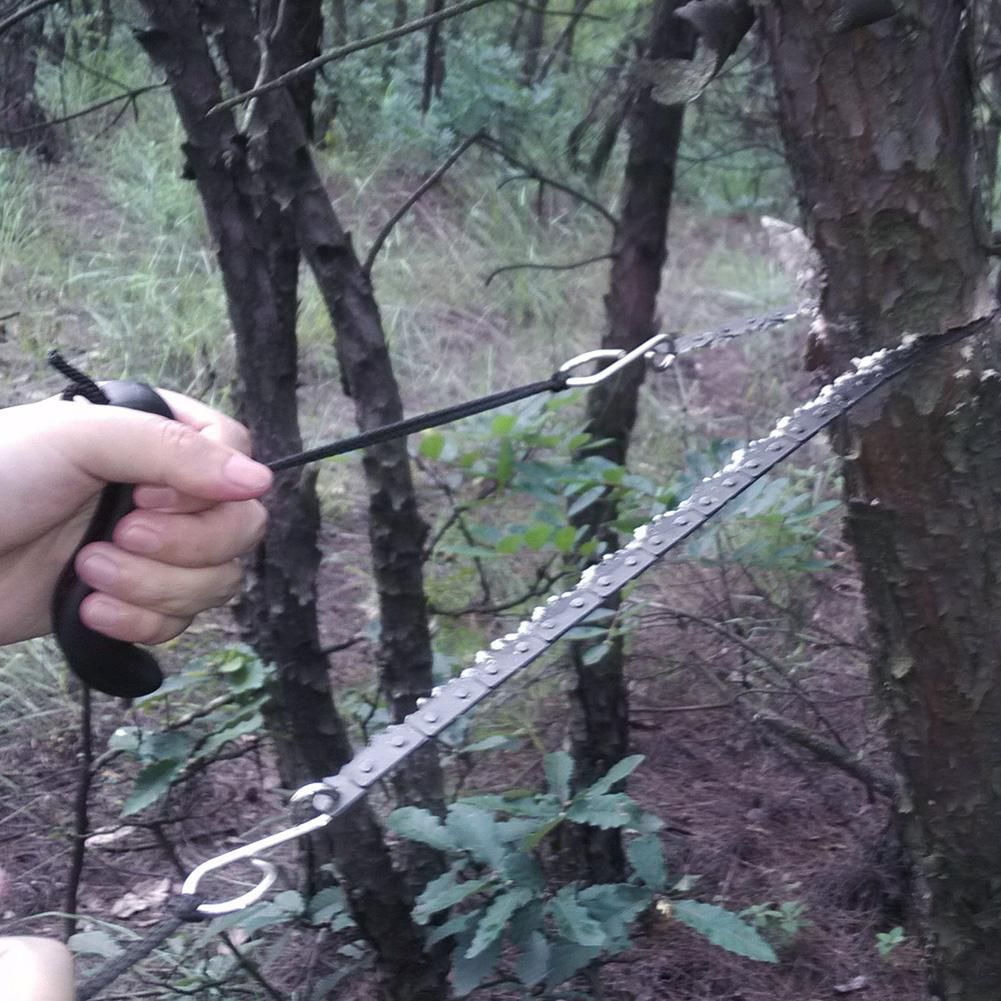 Wire Saw Lightweight Portable Metal Manual Chain Saw Emergency Saw Pocket for Outdoors Emergency Survival Tree Cutting Hunting