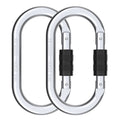 Climbing Carabiner(25kn=5600lbs),Heavy Duty Carabiner Clip,Multipurpose for Rigging,Hammocks,Not Suitable for Pull-up Bars(2pack)