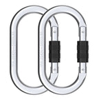 Climbing Carabiner(25kn=5600lbs),Heavy Duty Carabiner Clip,Multipurpose for Rigging,Hammocks,Not Suitable for Pull-up Bars(2pack)