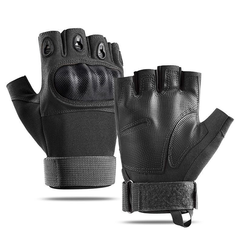 Sport Gloves (Half Finger) for Men, Outdoor Gloves for Outdoor Work, Climbing, Hiking, Camping
 Gloves for Shooting, Climbing