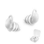 Ear Plugs for Sleeping Noise Cancelling,Reusable Silicon Earplugs Noise Reduction for Work Snoring Swimming Concert Shooting-White