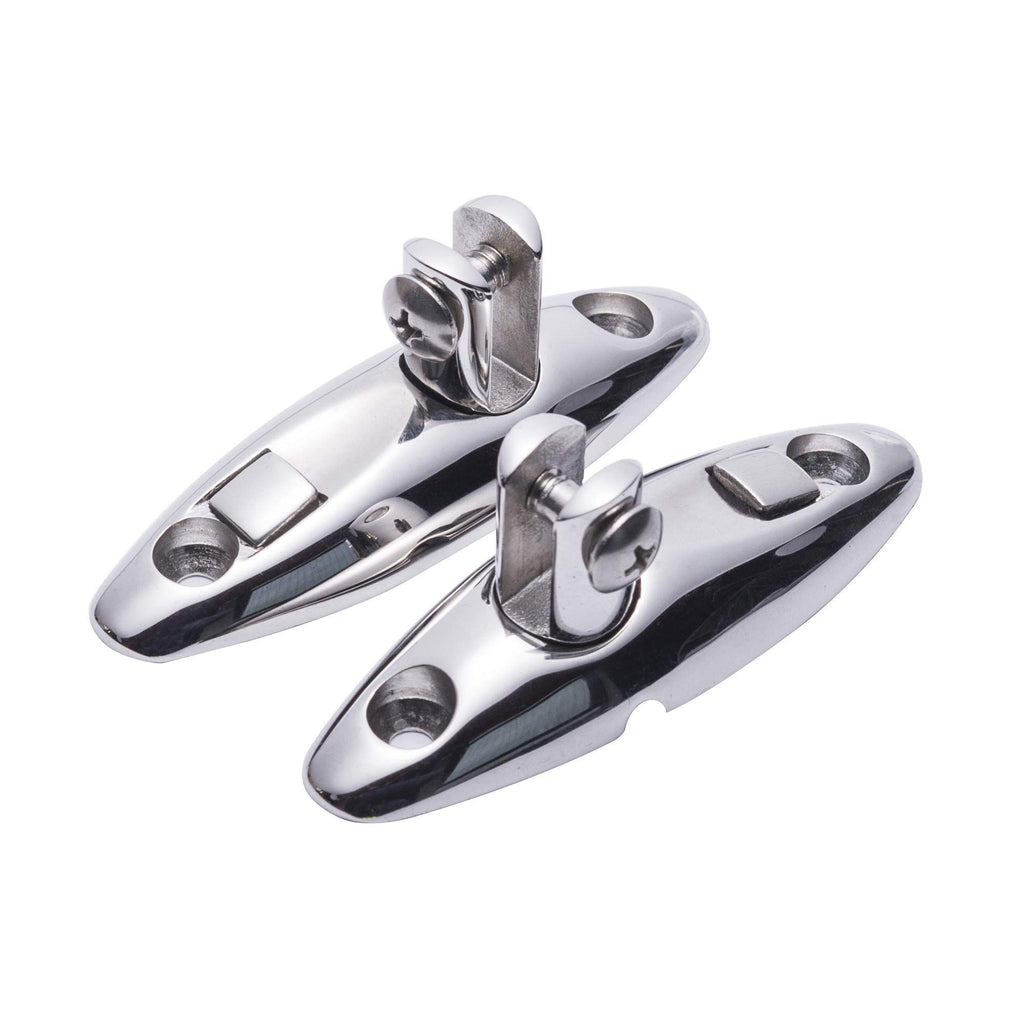 Boat Top Swivel HingeStainless Steel Deck Side Mount Quick Release Hinge,Marine Hardware Accessories,Include Screws, Pack of 2