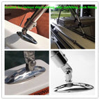 Boat Top Swivel HingeStainless Steel Deck Side Mount Quick Release Hinge,Marine Hardware Accessories,Include Screws, Pack of 2