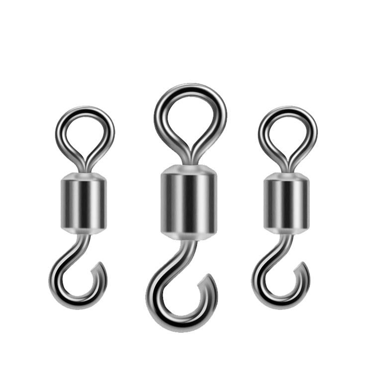 Pack of 3 Fishing Open Eye Rolling Swivel Quick Change Leader Line Connector，Dr.Fish Barrel  Fishing , Saltwater  Fishing Tackles
