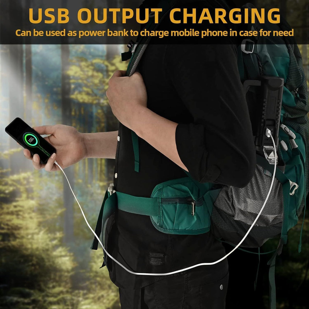 100000 Lumens Powerful Torch, Suitable for Outdoor Emergency, Camping, Fishing, Hunting and Other Multifunctional Lighting