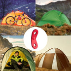 10PCS，Aluminum Alloy Guyline Cord Adjuster Tent Tensioners Rope Adjuster Tent Rope Adjusters for Outdoor Camping Hiking, Red