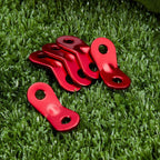 10PCS，Aluminum Alloy Guyline Cord Adjuster Tent Tensioners Rope Adjuster Tent Rope Adjusters for Outdoor Camping Hiking, Red