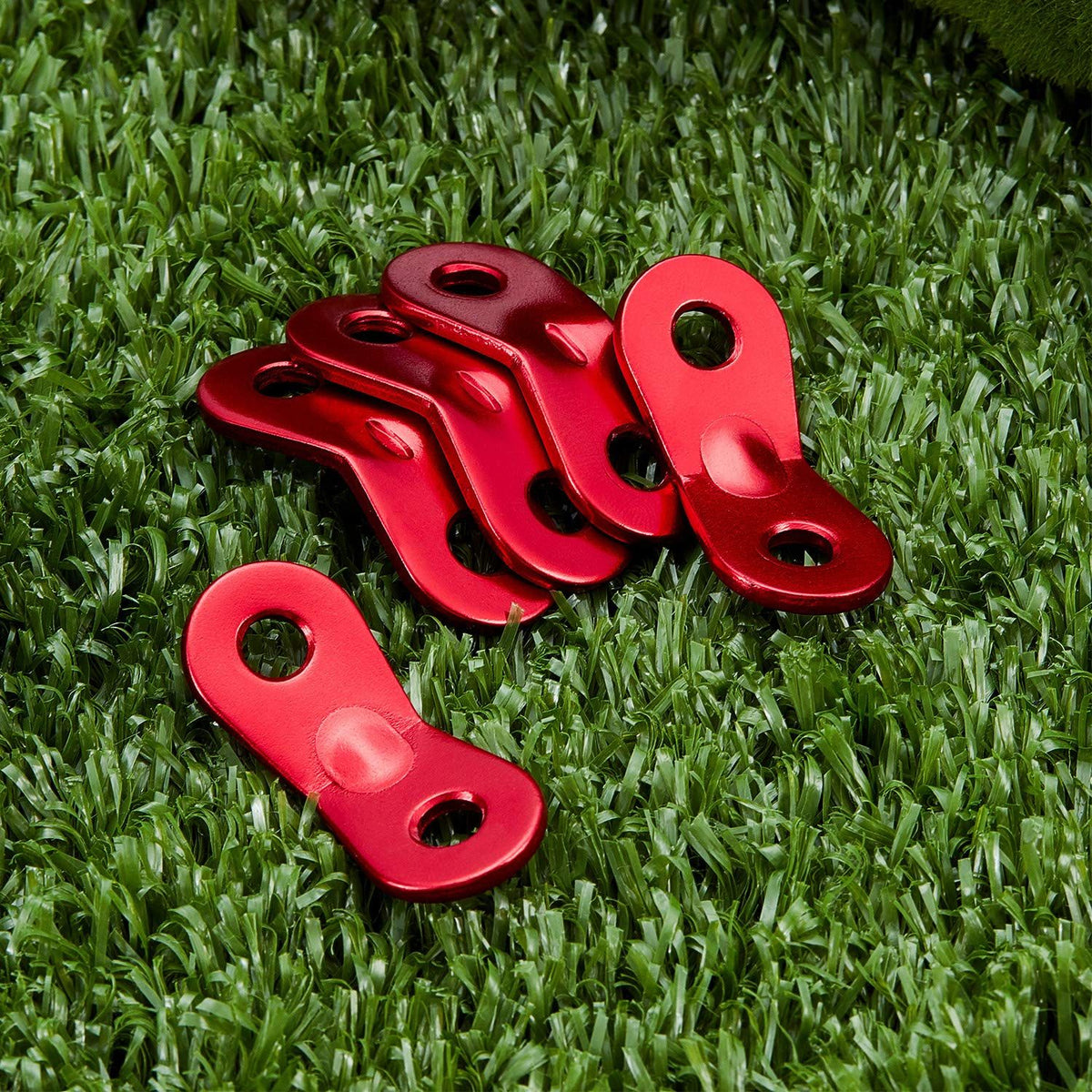 10PCS，Aluminum Alloy Guyline Cord Adjuster Tent Tensioners Rope Adjuster Tent Rope Adjusters for Outdoor Camping Hiking, Red