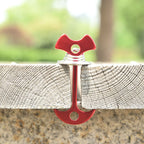 Deck Plank Board Tent Stakes Aluminum Spring Anchor Fishbone Guyline Cord Adjuster Tent Pegs with Carabiners for Outdoor Camping