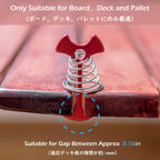 Deck Plank Board Tent Stakes Aluminum Spring Anchor Fishbone Guyline Cord Adjuster Tent Pegs with Carabiners for Outdoor Camping