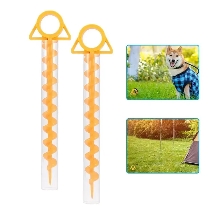 Tent Ground Nail Spiral Sheep Horn Plastic Nail Camping Mountaineering Tent Ground Nail，The Ultimate Ground Anchor