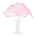 Silicone Glowing Simulaion Coral, Fluorescence Aquatic Artificial Coral for Aquarium Create beautiful scenery in your fish(Pink)
