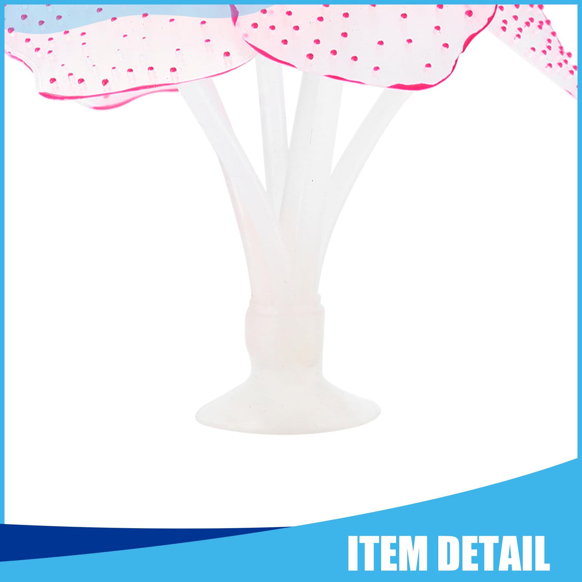 Silicone Glowing Simulaion Coral, Fluorescence Aquatic Artificial Coral for Aquarium Create beautiful scenery in your fish(Pink)