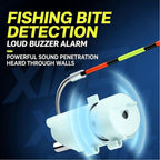 High Sensitivity Fishing Float Bite Alert for Rods, Clip-On Sound Bite Alert Bell with Smart LED Lights, Waterproof All-Weather Gear for Sea & Lake