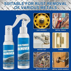 100ml Iron Powder Remover Spray,  New Concentrate Iron Powder Remover, Quick-Acting Automotive Rust RemoverSpray for Vehicles, Metal, Bikes, Tools, Cars & Household Surface
